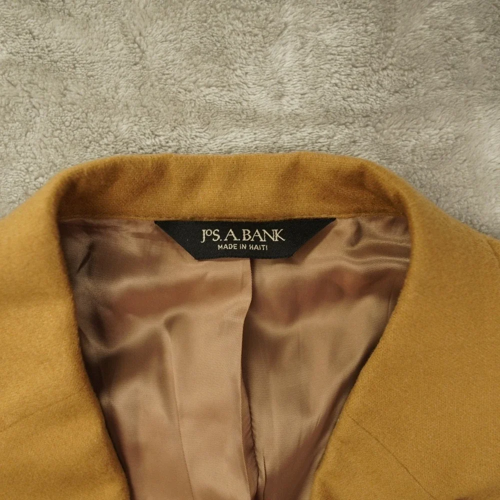 Jos. A. Bank Vintage 90s Cashmere Blazer Men's 40R Camel Brown Classic Old Money